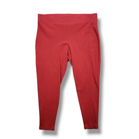 Torrid Full Length Signature Waist Leggings Womens 3X Red - Picture 1 of 9